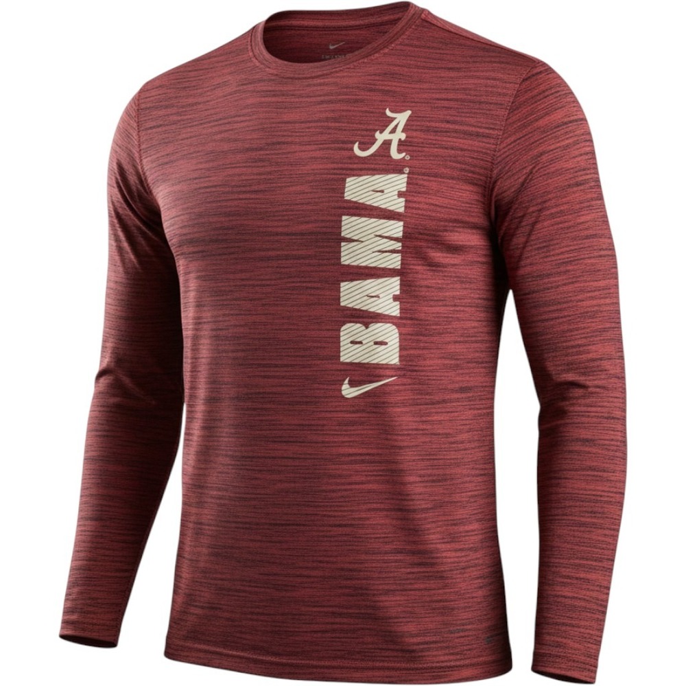 Nike Alabama Crimson Tide Shirt Mens XL Red Bama Dri-FIT Long Sleeve NEW